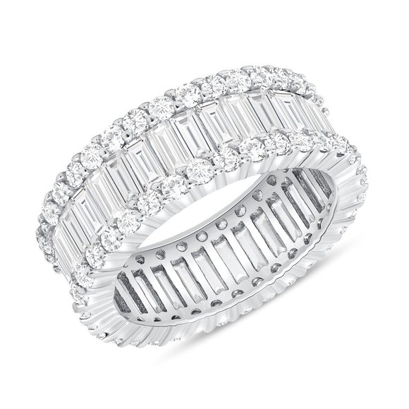 Jewelry - 925 SILVER CLEAR CZ BAND